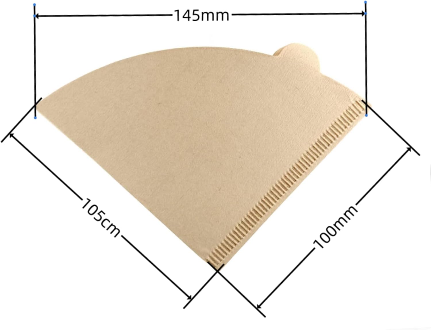 ZHIYE 100PCS Coffee Filter, Disposable Unbleached Cone Filter Papers Size 01 for Coffee Dripper & Pour Over Coffee Maker, 1-2 Cups - Image 2