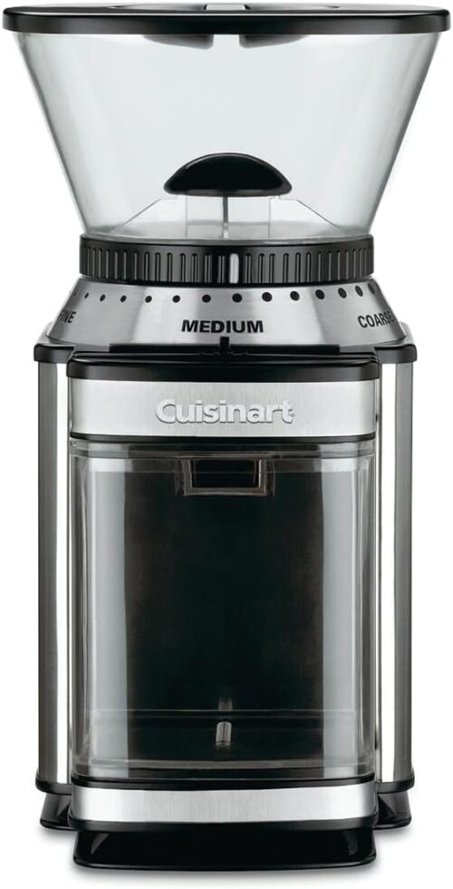 Cuisinart Coffee Burr Grinder | At-home coffee grinder | 4-18 cups | 18 grind settings | Different brew strengths – espresso, cold brew, latte, cappuccino | dishwasher safe | easy-to-use