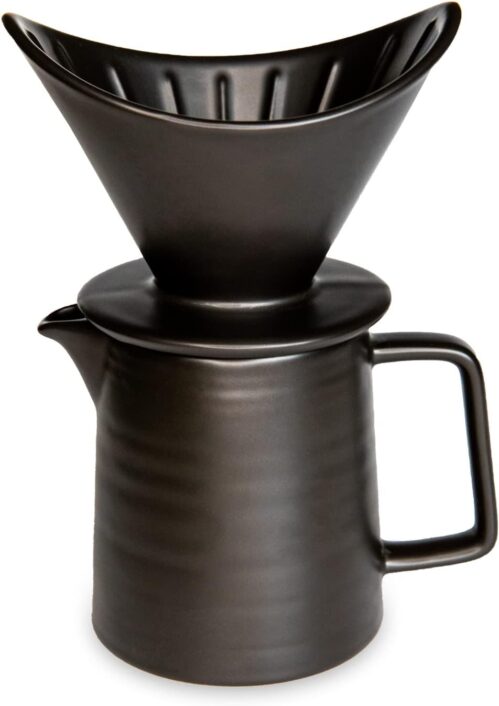 Melnik Ceramic Pour over coffee maker set Ceramic Pot and Brewer Coffee Dripper