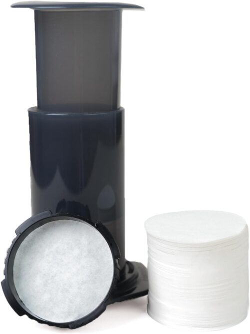 Bake Choice 500-Count Replacement Paper Filters – Round Disposable Coffee Filters Paper Compatible with Aeropress Coffee Makers