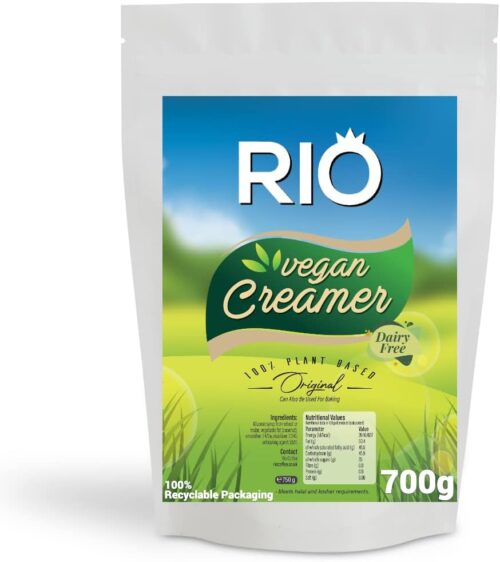 Rio Vegan Milk Powder (700g) – Plant Based, Lactose Free, Non Dairy Creamer – Tea & Coffee Creamer