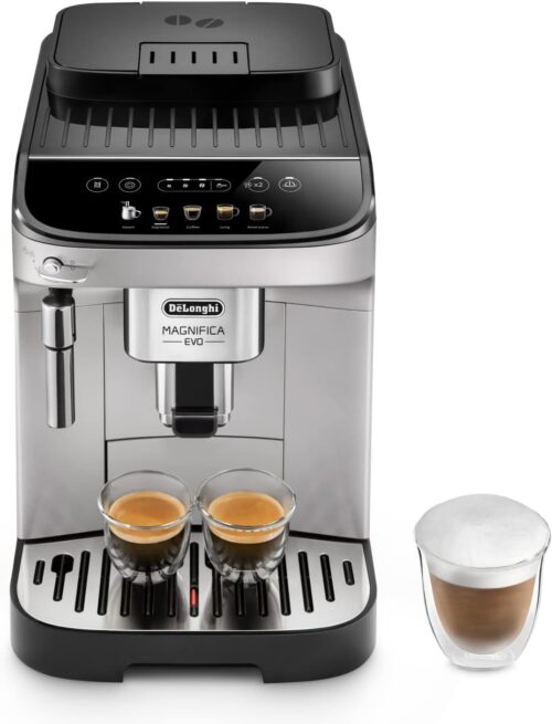 De’Longhi Magnifica Evo, Bean to Cup Coffee and Cappuccino Maker, ECAM292.33.SB, Silver