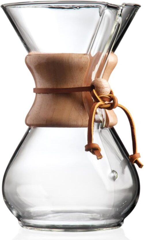 Chemex Pour-Over Glass Coffeemaker – Classic Series – 6-Cup – Exclusive Packaging