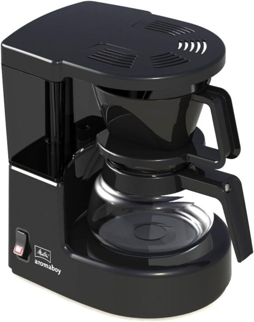 Melitta Filter Coffee Machine, Aromaboy Model, Stainless Steel, Black, Art.No. 6707286