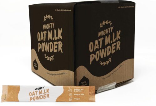 Oat M.LK Powder Sachets (60 X 10G), Single Serve, Vegan Coffee Creamer, Dairy Free, Lactose Free, Ideal for Tea, Coffee, Travel, Camping, Plant-Based Milk Alternative