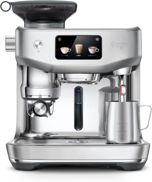 Sage – The Oracle Jet, Professional Coffee Machine with Manual and Automatic Milk Frother, Brushed Stainless Steel