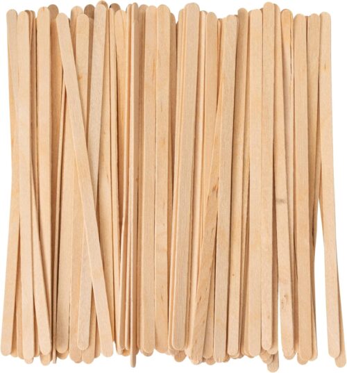 Gusto [500 Count] 5.5 Inch Wooden Coffee Stirrers – Wood Stir Sticks, Biodegradable, Eco-Friendly Wood Stirrers for Coffee & Cocktails – Formerly Comfy Package