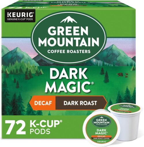 Green Mountain Coffee Dark Magic Decaf, Keurig K-Cups, 72 Count by Green Mountain Coffee