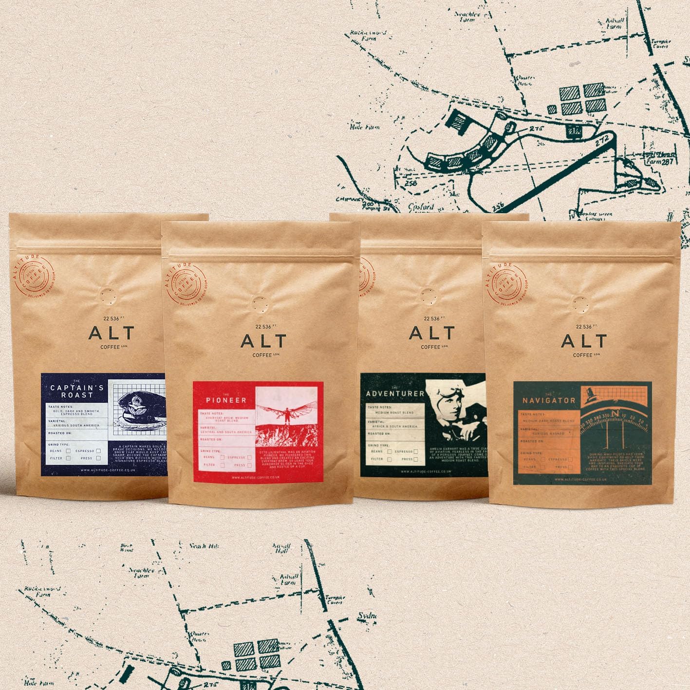 Altitude Coffee London - Award Winning Blends Collection, Medium/Dark Roasts, Whole Beans (4 x 250g) - Image 2