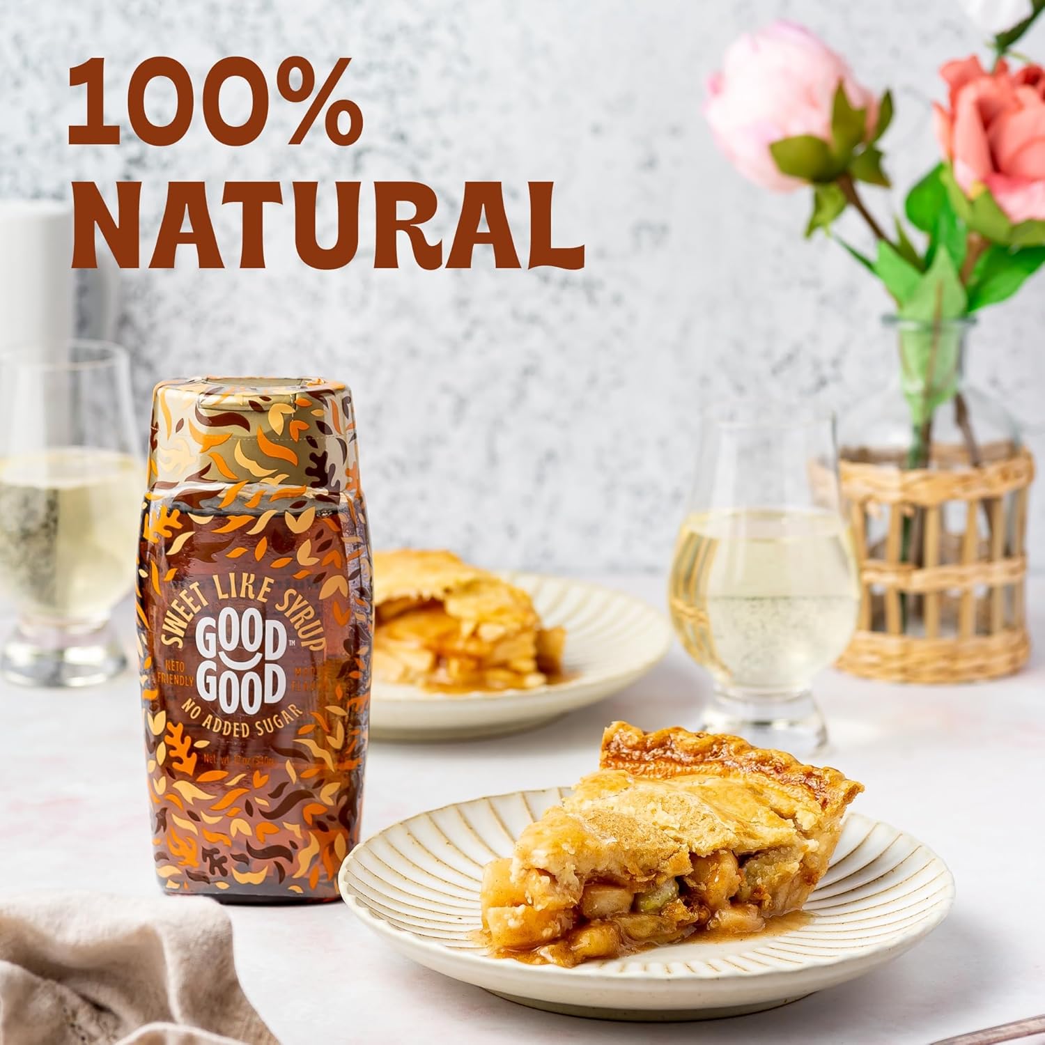 GOOD GOOD Sweet Like Syrup - Maple Syrup - 1 Pack - Keto Friendly - Low Carb - No Added Sugar (350g) - Image 2