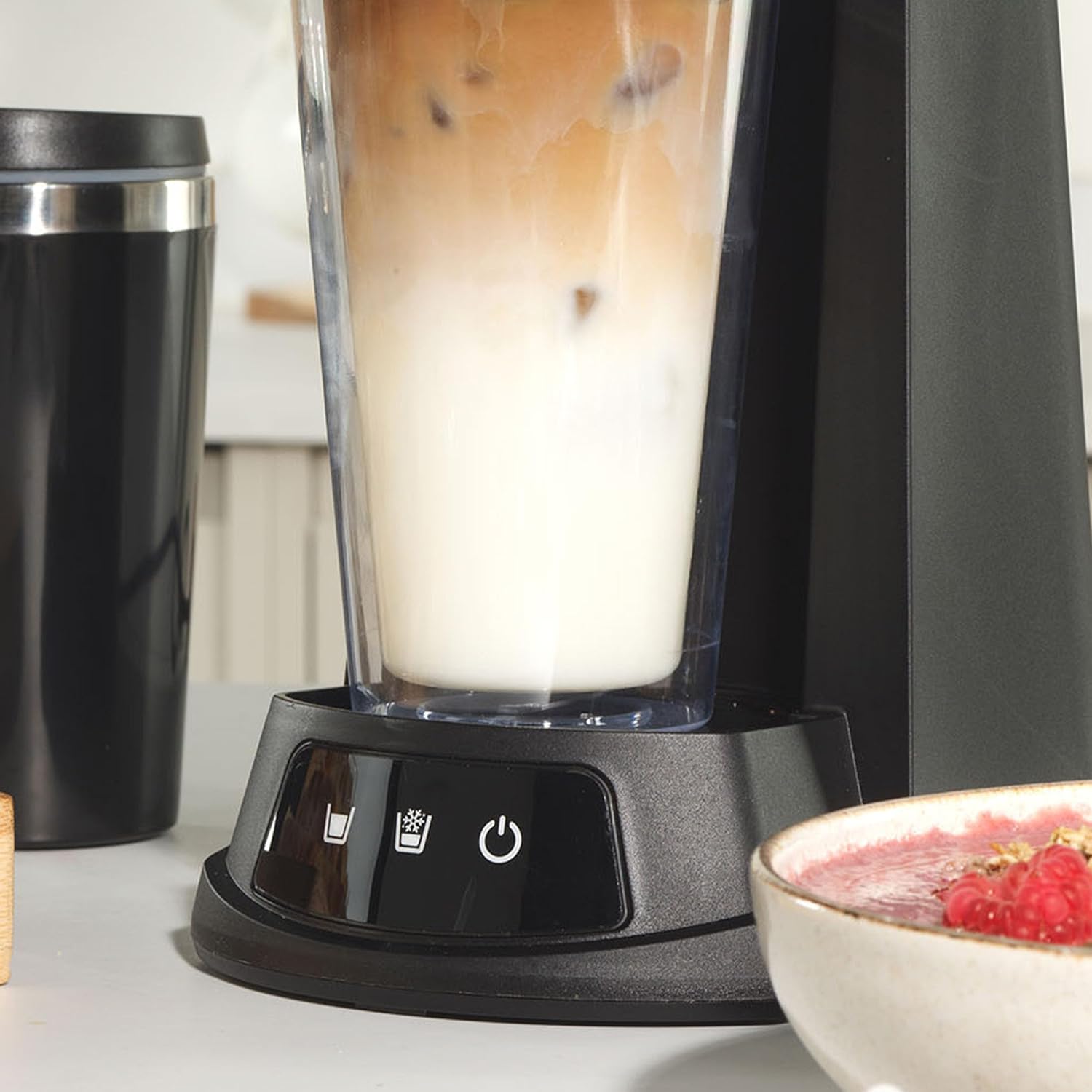 Salter EK6214 2 in 1 Iced Coffee Maker – Cold Brew Espresso Machine, Hot or Cold Function, Includes 420 ml Travel Mug and 440 ml Plastic Cup with Straw, Ground Coffee/Pads, Reusable Mesh Filter, 700W - Image 5